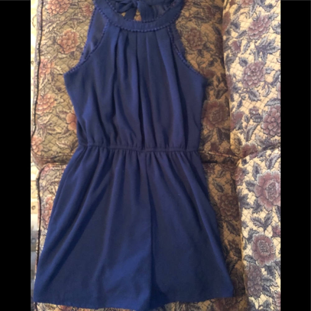 Navy blue romper